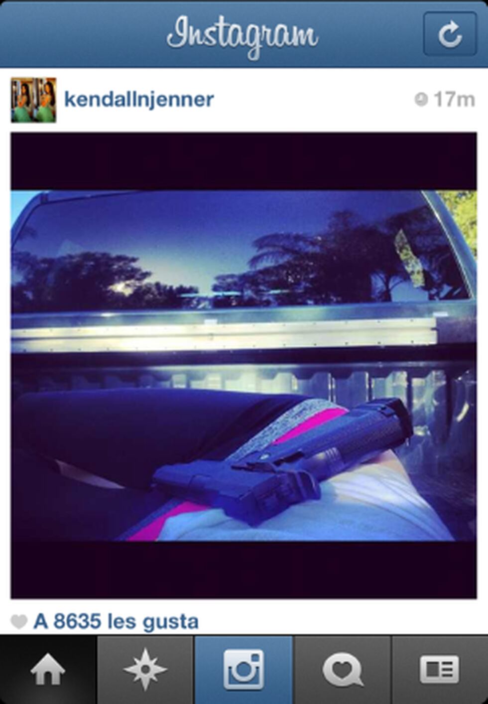 Kendall Jenner difundió esto en su cuenta de Instagram hace mucho tiempo. (Captura)
