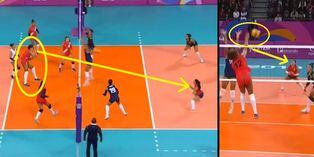 Ángela Leyva: Brutal mate destruyó a rival y su recepción en el Perú vs Colombia en Lima 2019