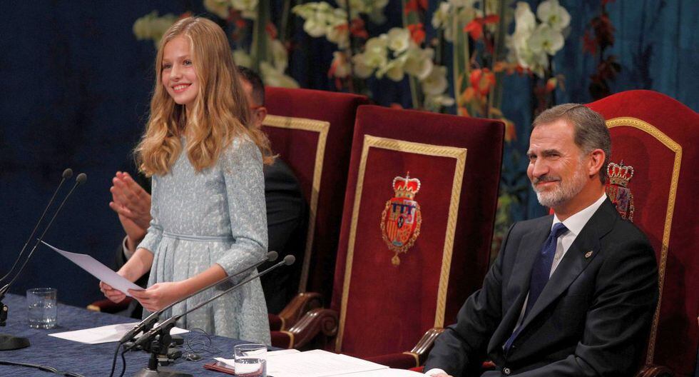 "Este momento es inolvidable para mí. Es un día que llevaré siempre en lo más profundo de mi corazón", concluyó Leonor. (Foto: EFE)