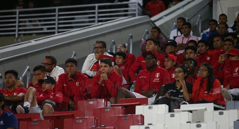 La selección peruana sub-17 desilusionada al quedar fuera del Mundial de su categoría. (Fotos: GEC/Fernando Sangama)