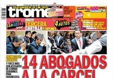 14 ABOGADOS A LA CÁRCEL