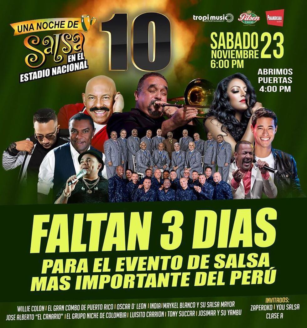 Copa Libertadores, ‘Vivo x el rock 9’, ‘Una noche de salsa 10’, Sebastián Yatra y todos los eventos de este sábado