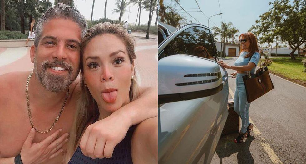 Se esperaba que Magaly Medina hablará sobre la denuncia de Sheyla Rojas sobre Pedro Moral, pero la 'Urraca' se fue a Miami. (Fotos: Instagram)