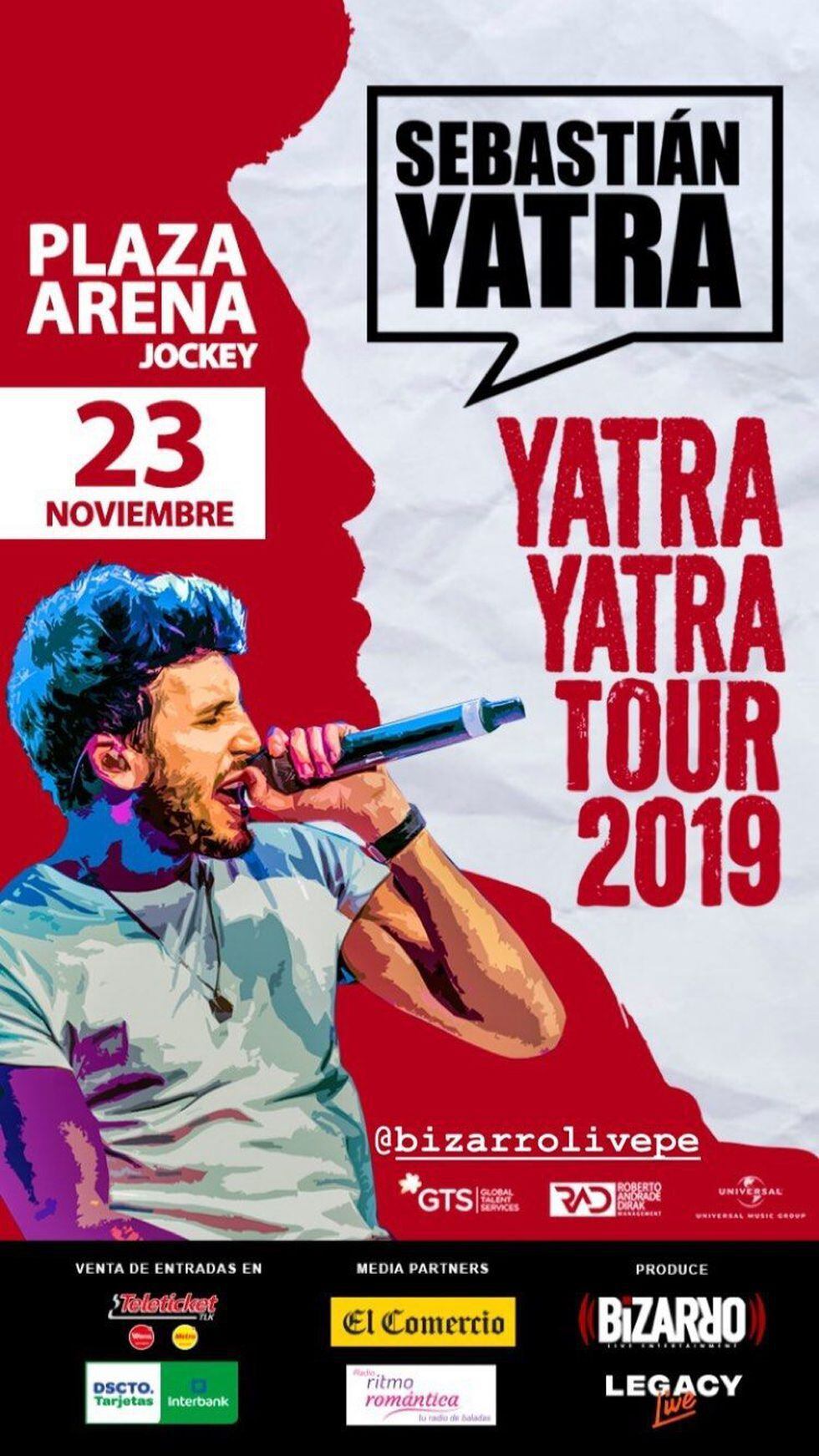 Copa Libertadores, ‘Vivo x el rock 9’, ‘Una noche de salsa 10’, Sebastián Yatra y todos los eventos de este sábado