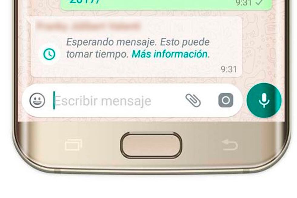 Este mensaje ocurre cuando la otra persona aún no abre WhatsApp para que puedas recuperar tus mensajes. (Foto: WhatsApp)