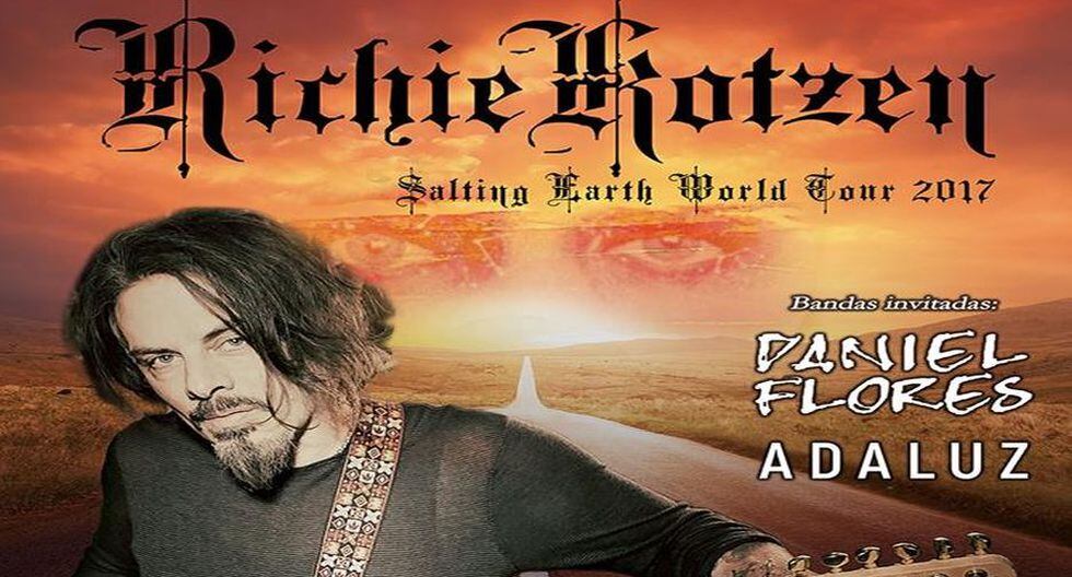 Todo se encuentra listo para el esperado el concierto de Richie Kotzen en Perú.
