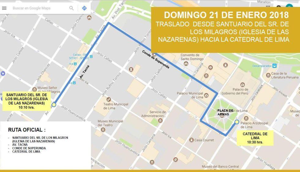 Rutas Papa Francisco en Lima (Difusión)