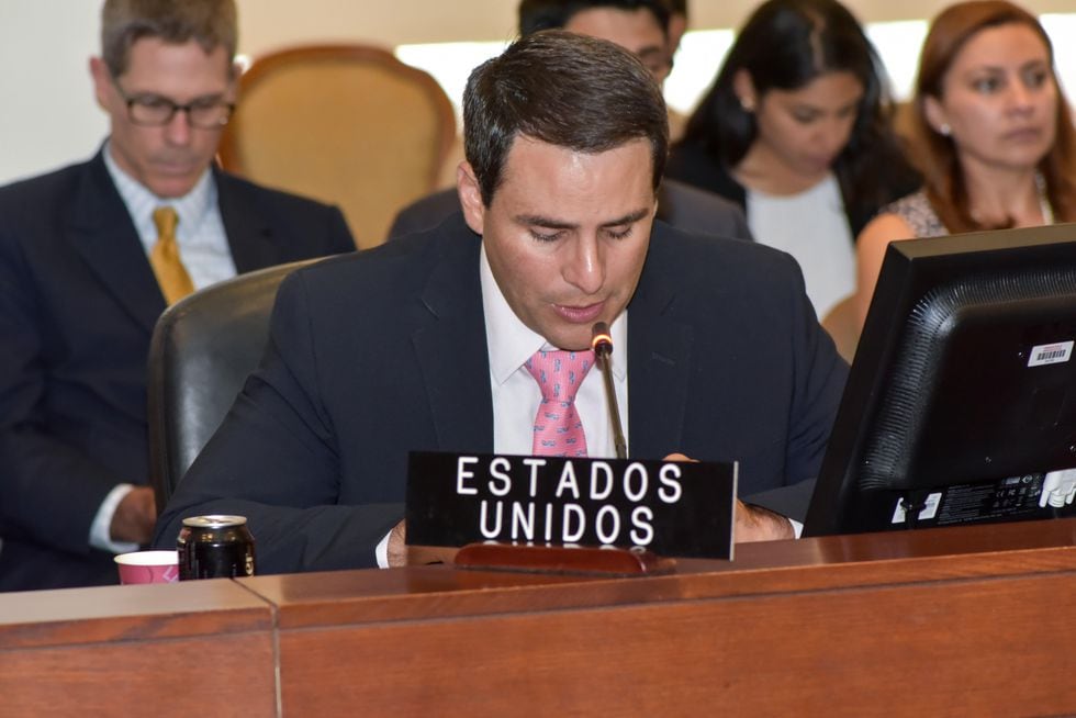 El embajador de Estados Unidos ante la OEA, Carlos Trujillo, era uno de los siete diplomáticos encargados de impulsar el diálogo en Nicaragua. (Foto: EFE)