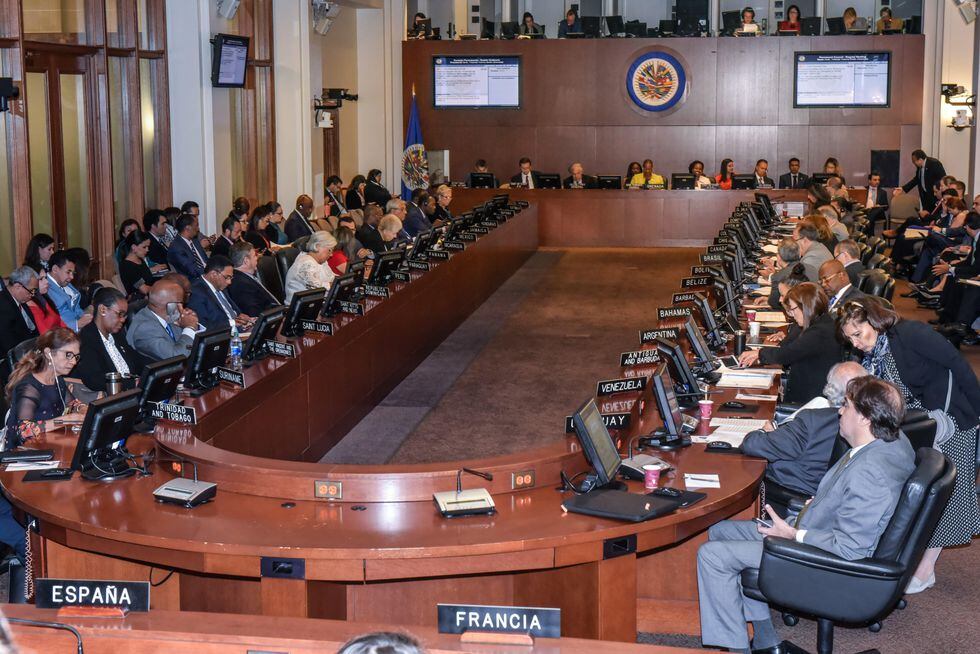 La Organización de los Estados Americanos (OEA) se reunió el 28 de agosto y acordó dar una última oportunidad al presidente de Nicaragua, Daniel Ortega, para dar una solución "pacífica y eficaz" a la crisis. (Foto: EFE)