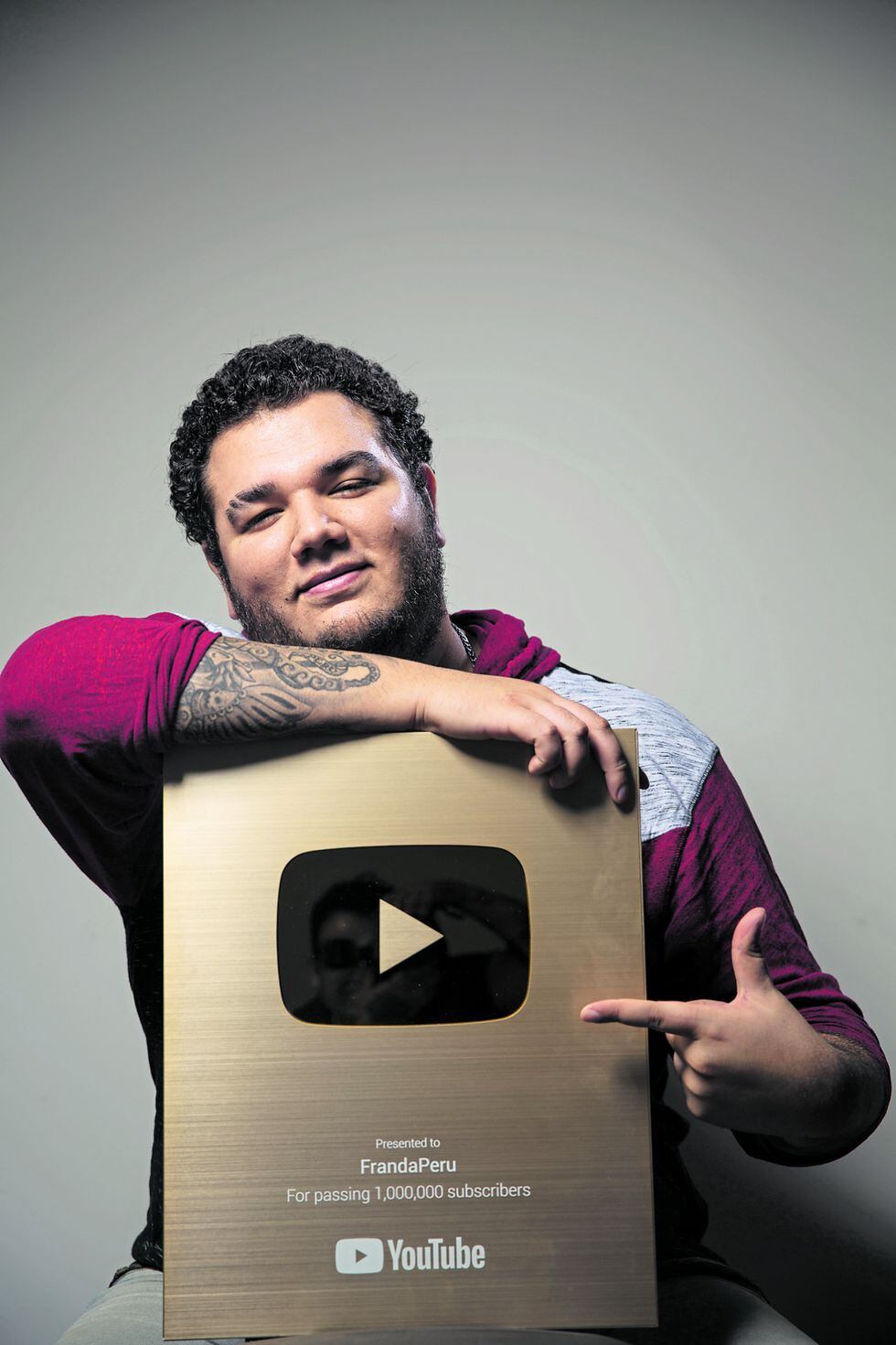 Franda ha ganado la insignia dorada de YouTube