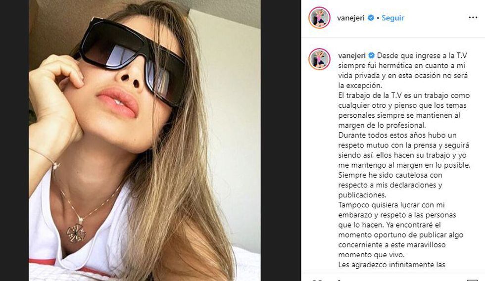 Vanessa Jerí confirma su embarazo pero envía este contundente mensaje tras su ampay