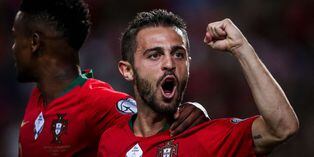 Gol de Bernardo Silva: Oportuna y precisa definición en Portugal vs Luxemburgo por Eliminatorias Eurocopa 2020