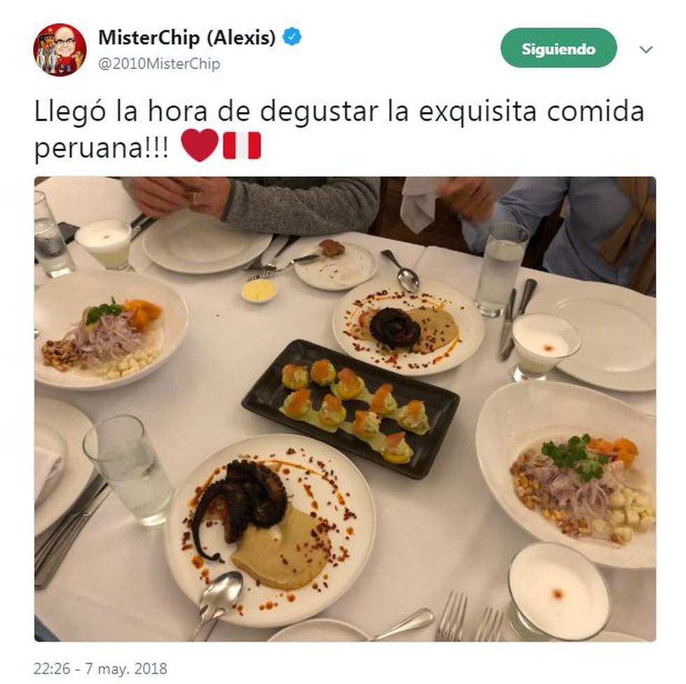 MisterChip llegó a Lima y quedó enamorado de la comida peruana