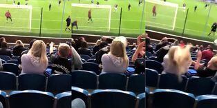 WhatsApp viral: Futbolista sorprendió a espectadora con pelotazo y causa furor en Internet | VIDEO | FOTOS