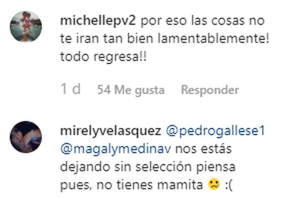 Comentarios Instagram Pedro Gallese