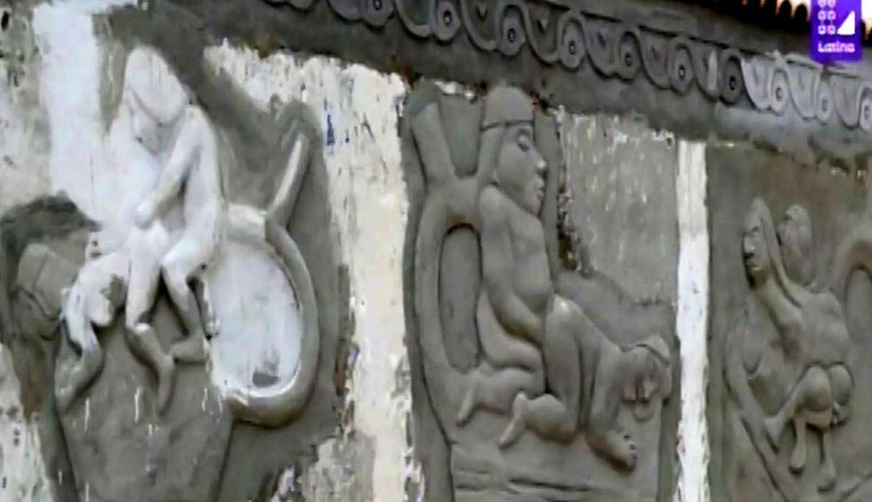 Alcalde de Moche pinta murales con huacos eróticos y desata la polémica en el distrito. Foto: Captura de Latina