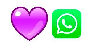 Qué es y para qué usar el corazón morado de WhastApp