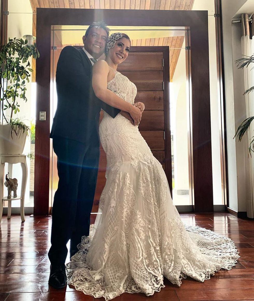 Lesly Castillo se casó con empresario arequipeño en fastuosa boda