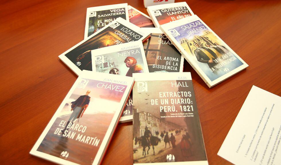 La serie literaria Colección del Bicentenario está formada por nueve libros (ocho novelas y un diario).