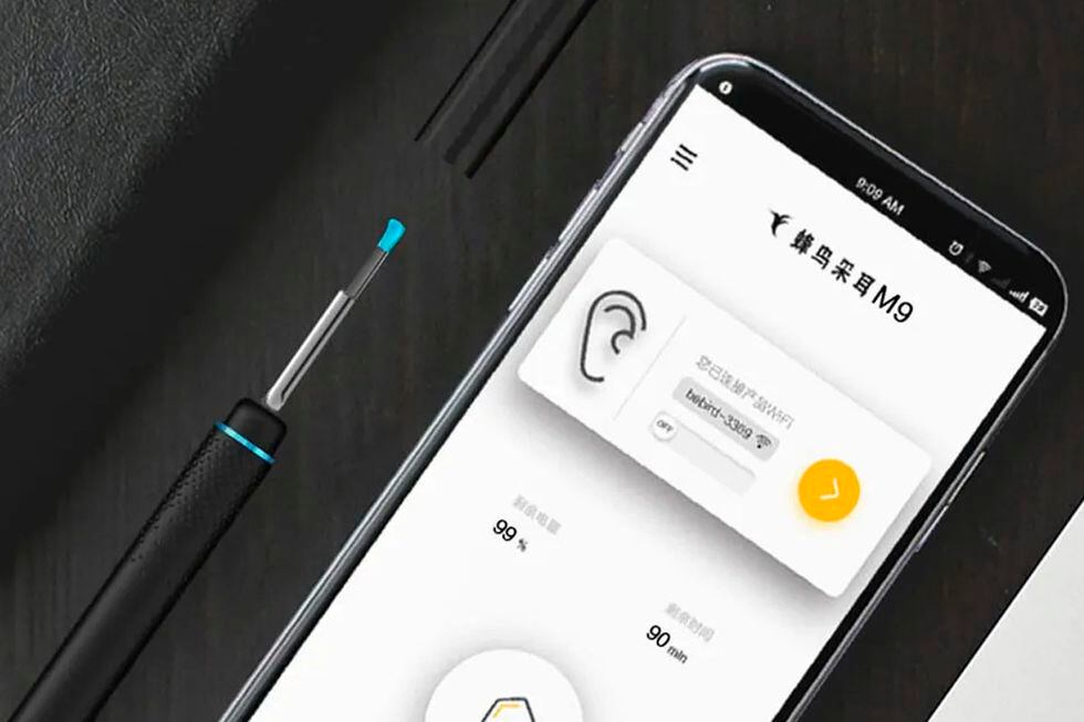 El BeBird M9 tiene una pequeña cámara desde donde podrás ver tu oído y limpiarlo correctamente. (Foto: Xiaomi)