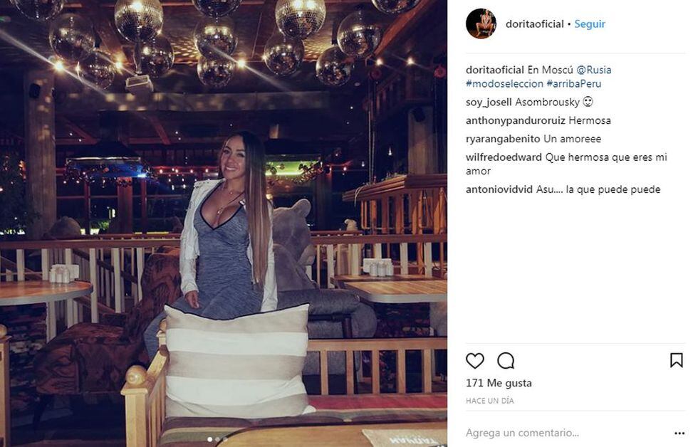 Dorita Orbegoso es la enviada especial de Combate para el Mundial Rusia 2018. Foto: Instagram