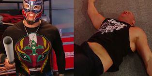 Rey Mysterio atacó a Brock Lesnar a garrotazos y lo desafió a una lucha por el título de WWE | VIDEO | FOTOS