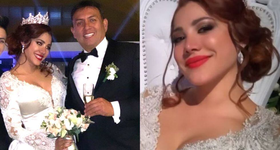 Leslie Castillo se casó con empresario de minas arequipeño en fastuosa boda