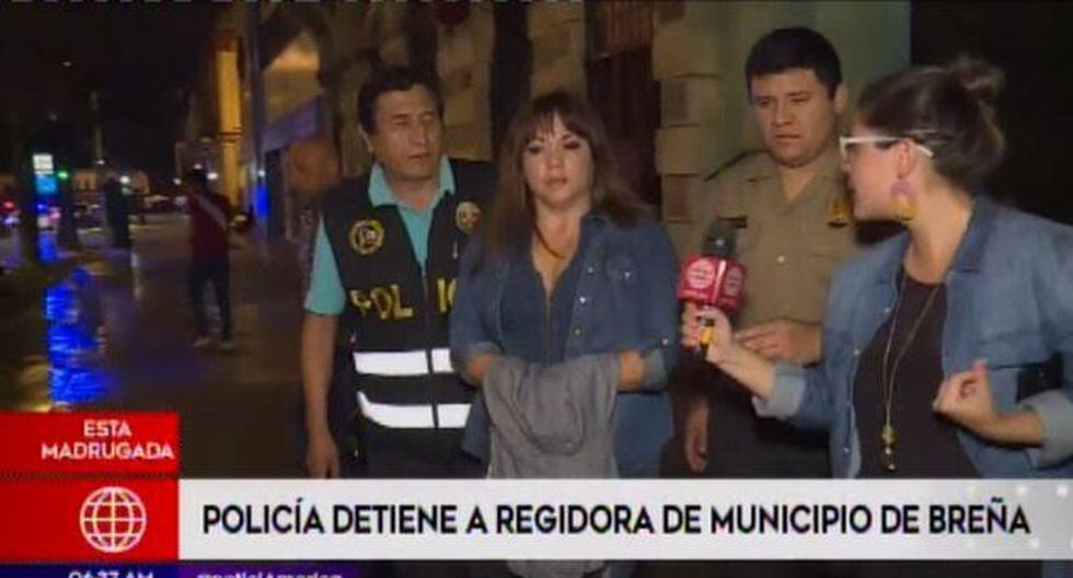 Regidora es acusada por el presunto delito de falsa declaración en procedimientos administrativos y falsedad ideológica en agravio del Estado. (Foto: Captura América Noticias)