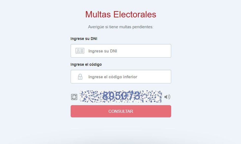 JNE puso a disposición plataforma que permite conocer si los ciudadanos reportan multas pendientes.