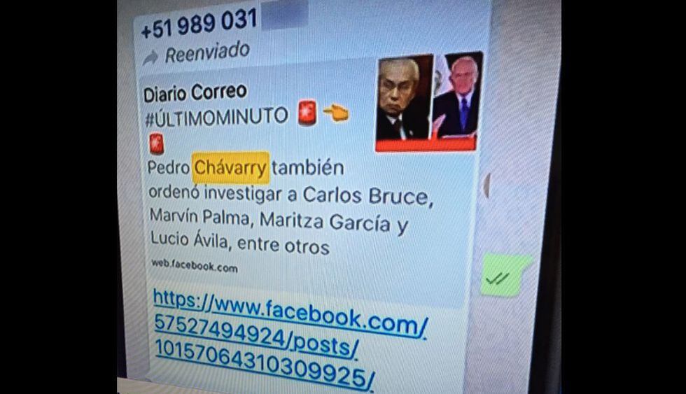 Nuevo chat de 'La Botica' revela el respaldo que pidió Marco Miyashiro a Fuerza Popular para defender a Pedro Chávarry. (Capturas: Latina)