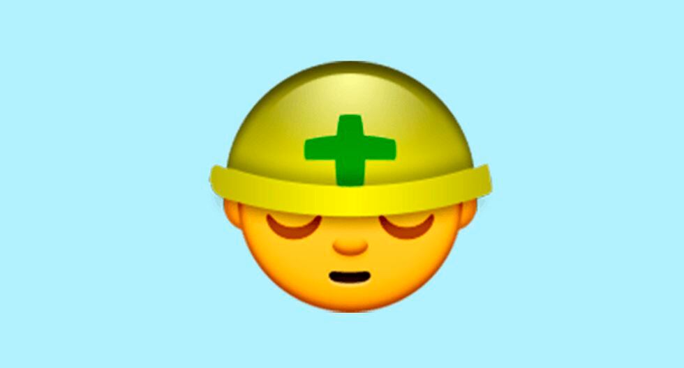 ¿Te has dado cuenta por qué el emoji del obrero aparece cansado en WhatsApp? (Foto: Emojipedia)