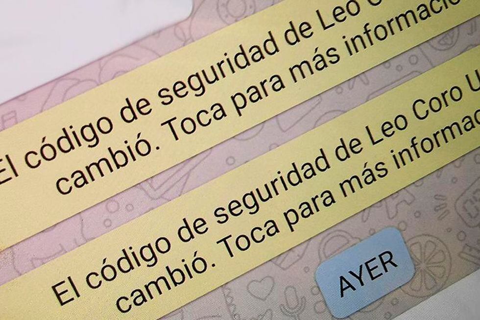 El "código de seguridad" cambia en tu dispositivo para proteger tus conversaciones. (Foto: WhatsApp)