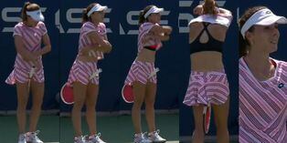 Machismo en US Open: Tenista se saca el polo en pleno partido, es amonestada por árbitro y desata indignación