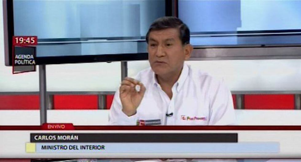 El ministro del Interior, Carlos Morán, aclaró que su punto de vista no responde a posiciones xenófobas. (Canal N)