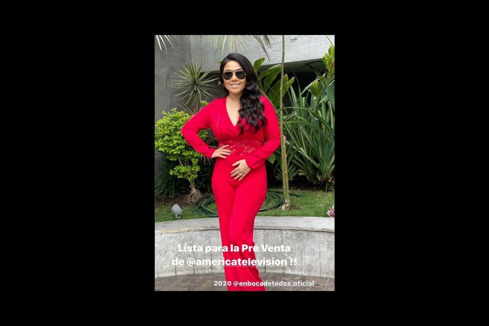 Tula Rodríguez luce look que vestirá en preventa de América TV.