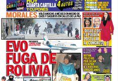 EVO FUGA DE BOLIVIA