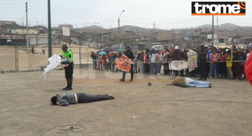Matan a tres personas por disputa de obras en el distrito de Santa Rosa. (Fotos Trome)