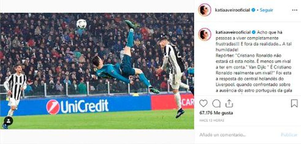 Hermana de Cristiano Ronaldo defendió a su hermano de burla de Virgil van Dijk. (Instagram)
