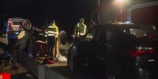 San Bartolo: Conductor muere tras despistar su auto y chocar contra vehículo de policía de tránsito | VIDEO y FOTOS