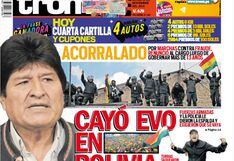 CAYÓ EVO EN BOLIVIA