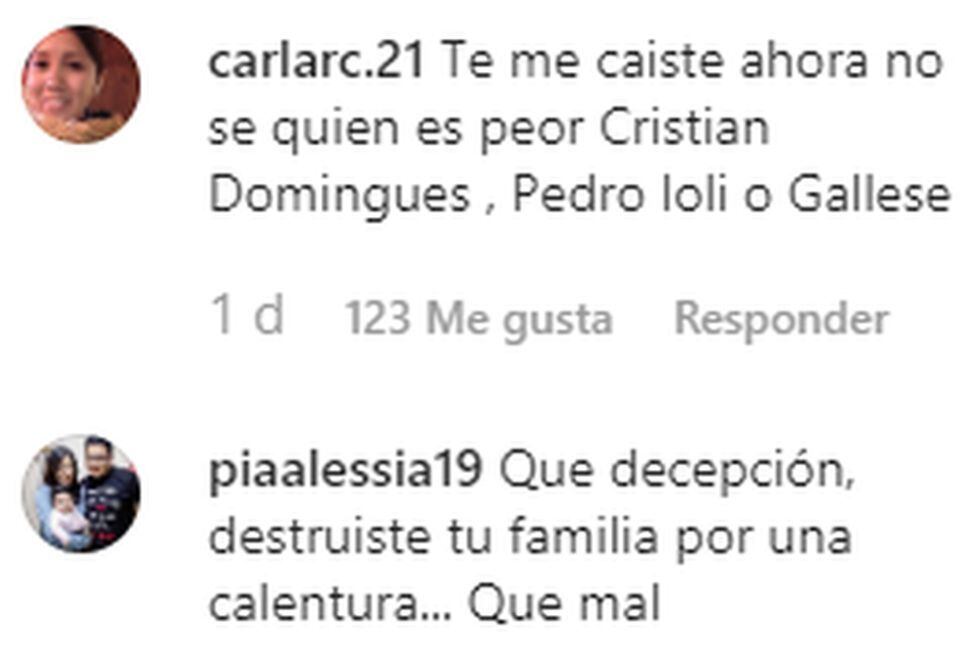 Comentarios Instagram Pedro Gallese
