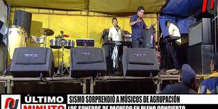 Músicos pararon el concierto por sismo en Loreto, pero los asistentes exigieron que sigan cantando