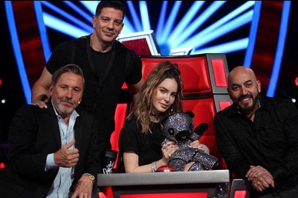 Belinda y Lupillo Rivera cuando eran coach de "La Voz Azteca". (Foto: Instagram Lupillo Rivera)