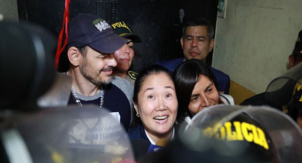 Keiko Fujimori declaró tras salir de prisión. (Foto: Lino Chipana/GEC)