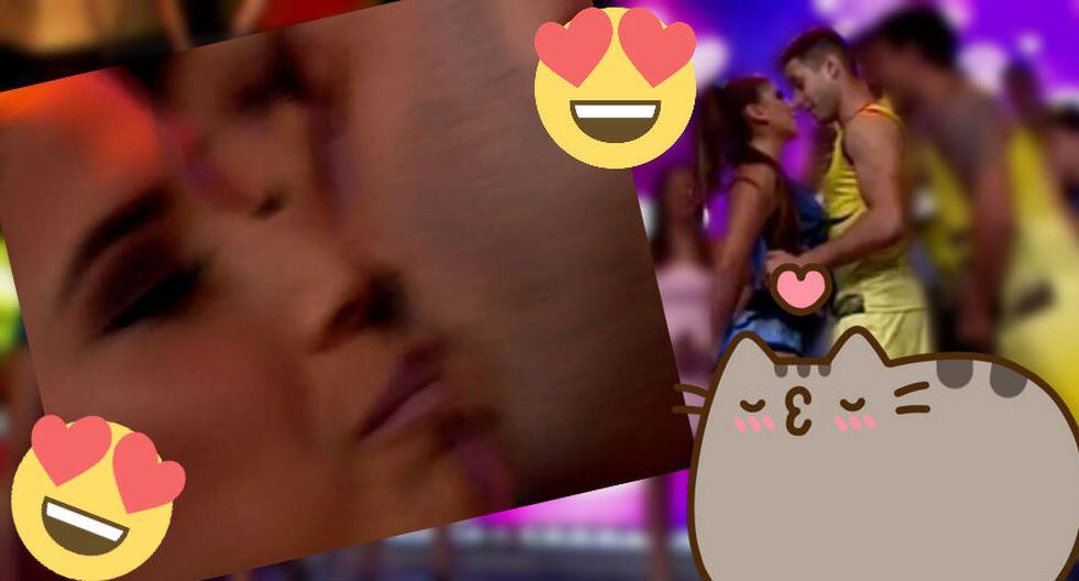 Luis Alonso Bustíos le robó un beso a Yahaira Plasencia y alborotó el set de Esto es Guerra