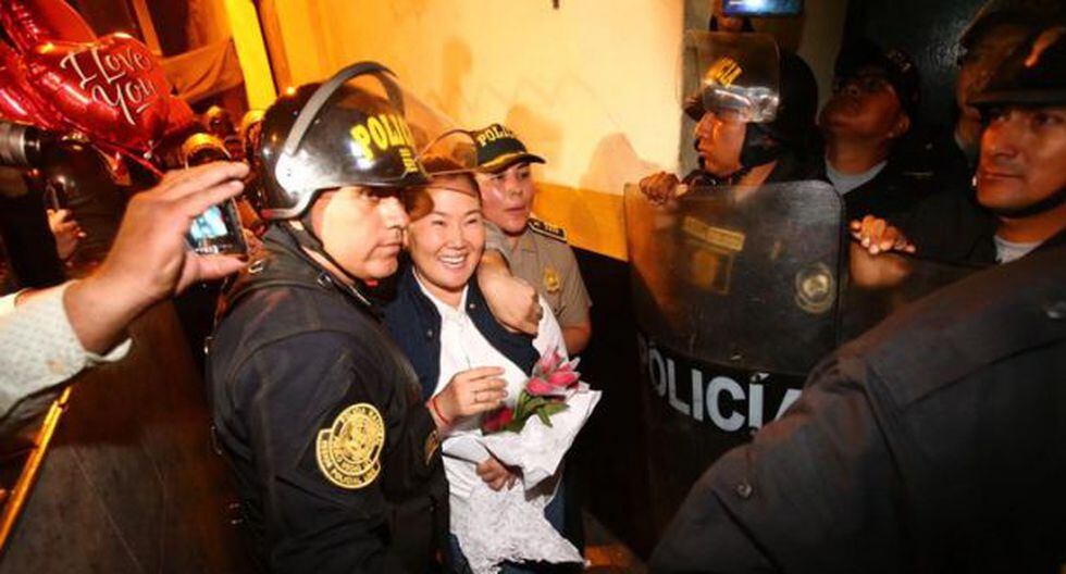 Keiko Fujimori salió e libertad. (Foto: Hugo Curotto/GEC)