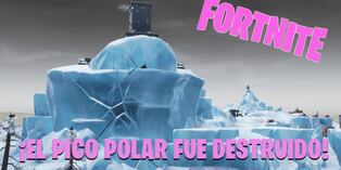 ¡El Pico Polar de Fortnite fue destruido por la enorme criatura que se ocultaba en su interior!