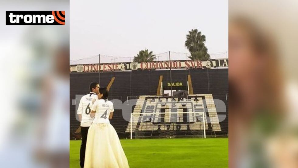 Viral: Pareja hincha de Alianza Lima hizo sesión de fotos para su matrimonio en Estadio deViral: Pareja hincha de Alianza Lima hizo sesión de fotos para su matrimonio en Estadio de Matute Matute