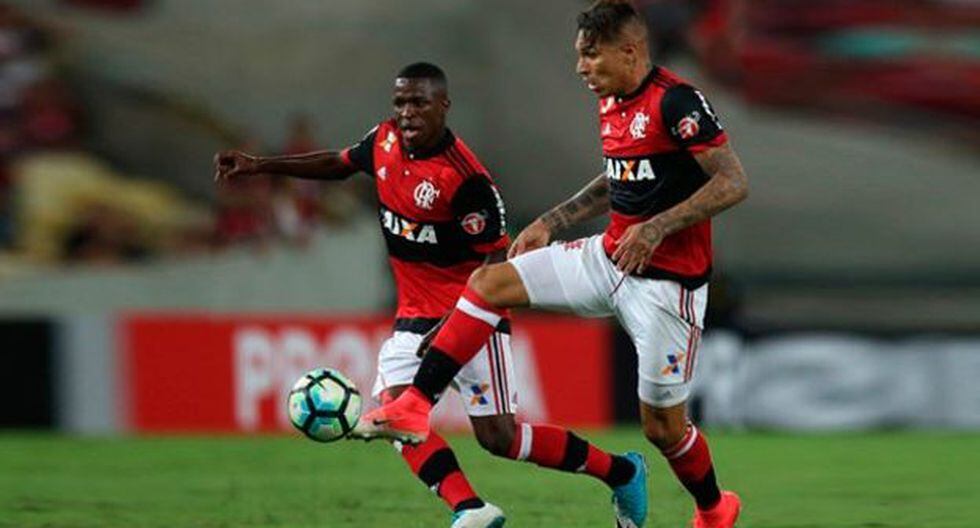 Paolo Guerrero llegó a 100 goles en Brasil de sus etapas en Corinthians, Flamengo e Internacional. (Foto: Flamengo)
