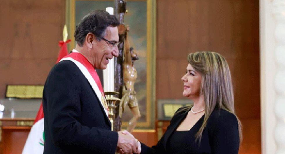 Elizabeth Hinostroza Pereyra juró como nueva ministra de Salud. (Foto: Andina)